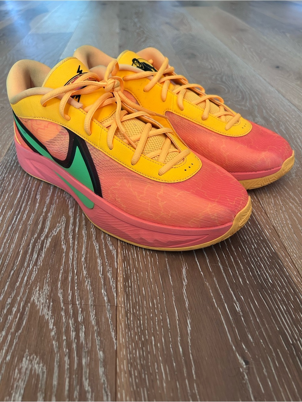Nike Zoom Freak 6 Halloween Mango Green - Men’s Size 13 Basketball